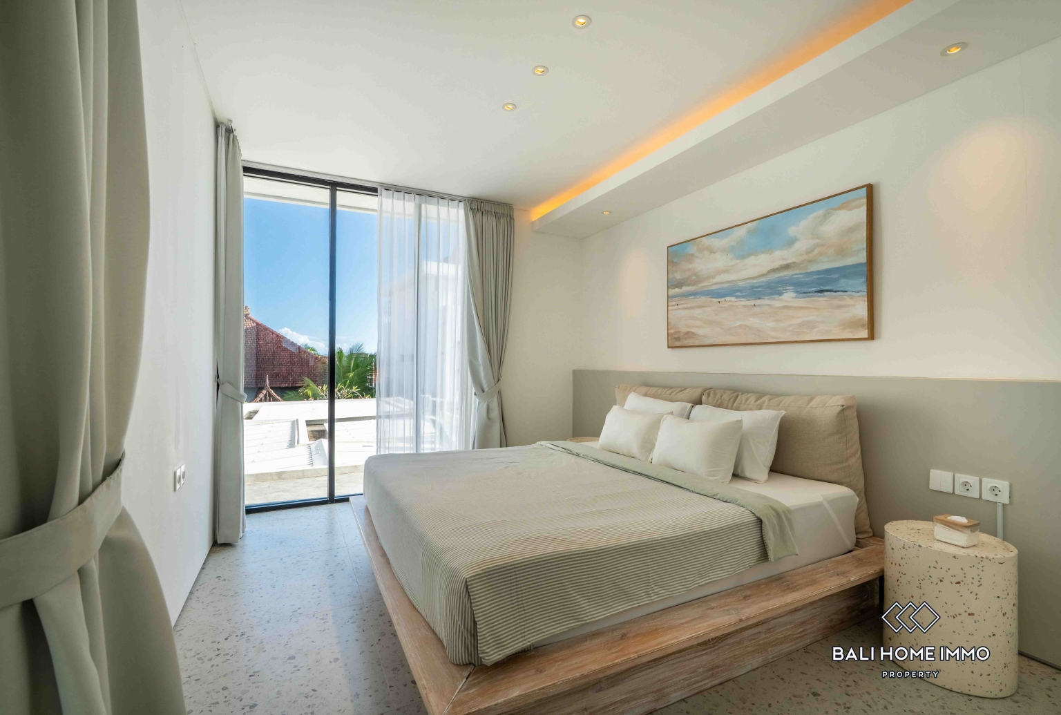 Villa neuve de 3 chambres à vendre en bail emphytéotique à Bali Cemagi view 16