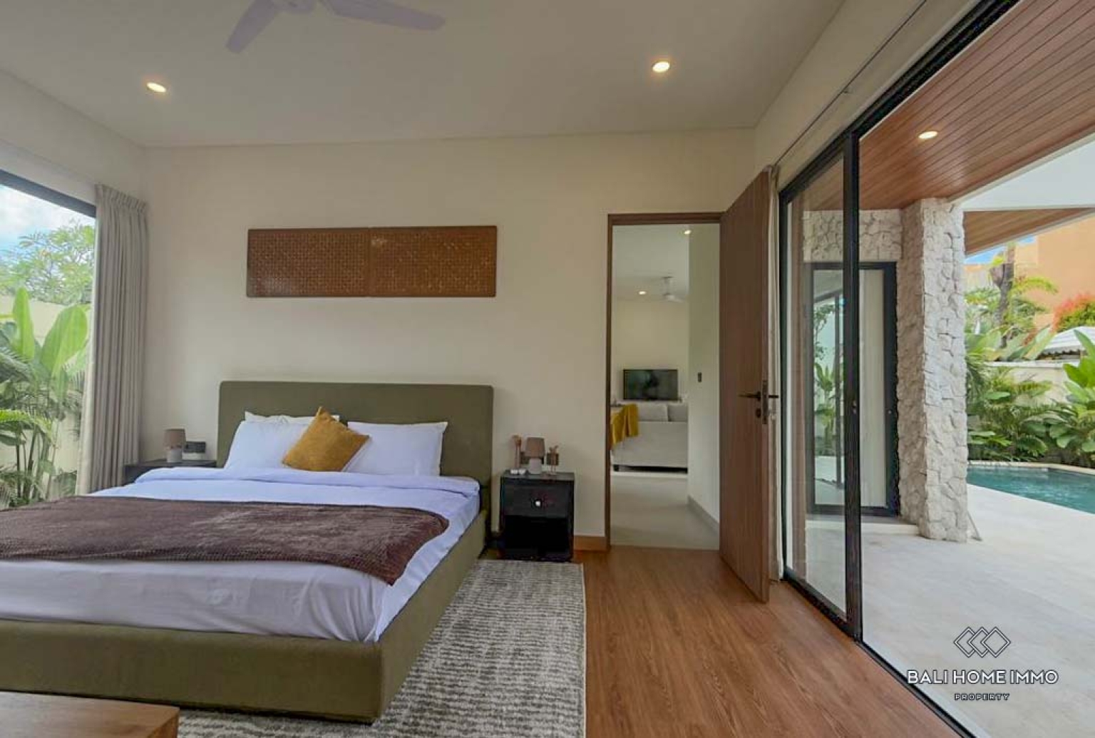 Villa 3 kamar baru dijual hak sewa di Bali Canggu Berawa view 19