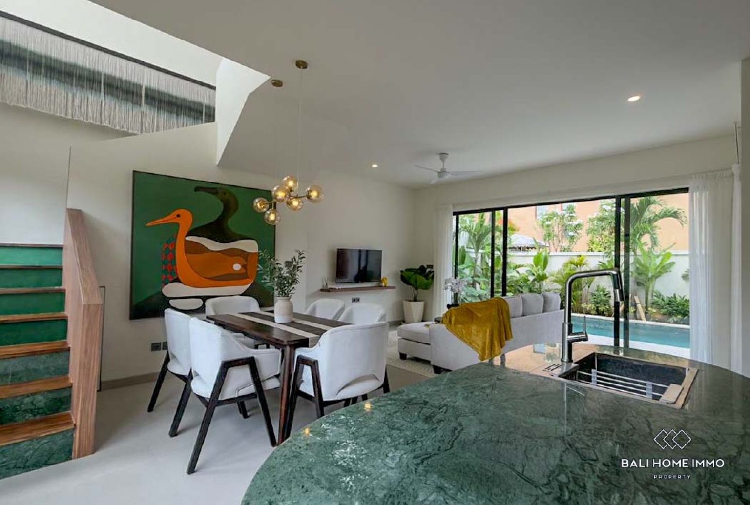 Villa 3 kamar baru dijual hak sewa di Bali Canggu Berawa view 6