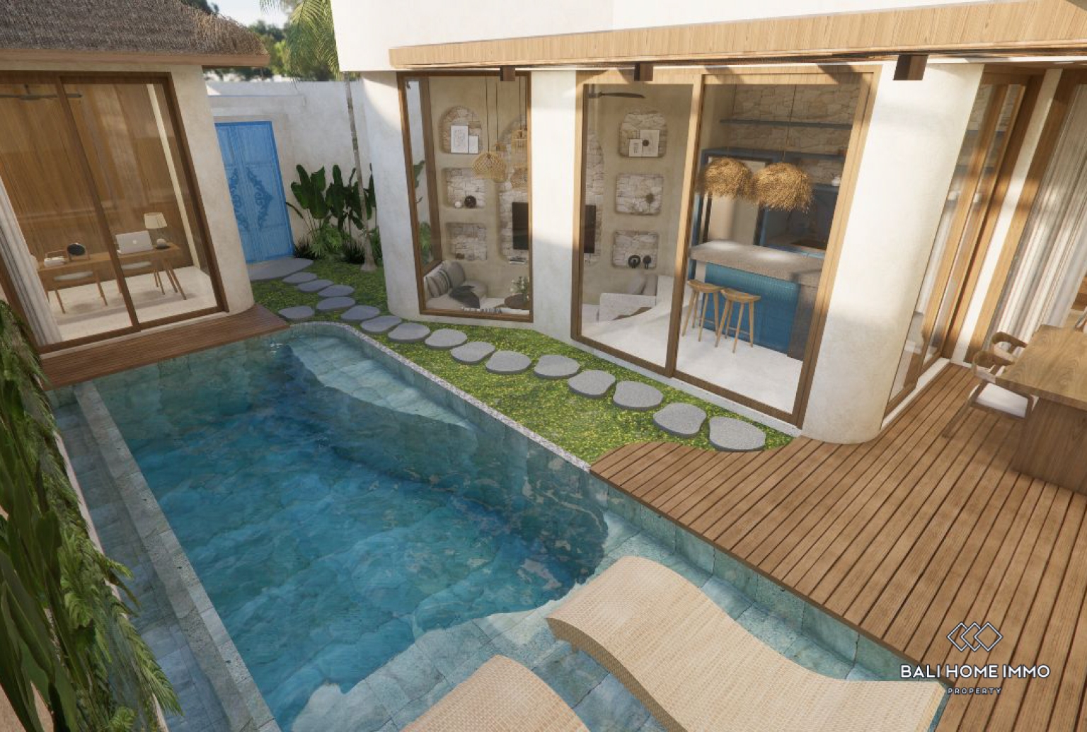 VILLA BARU DENGAN 5 KAMAR UNTUK DISEWA TAHUNAN DAN BULANAN DI JIMBARAN view 2