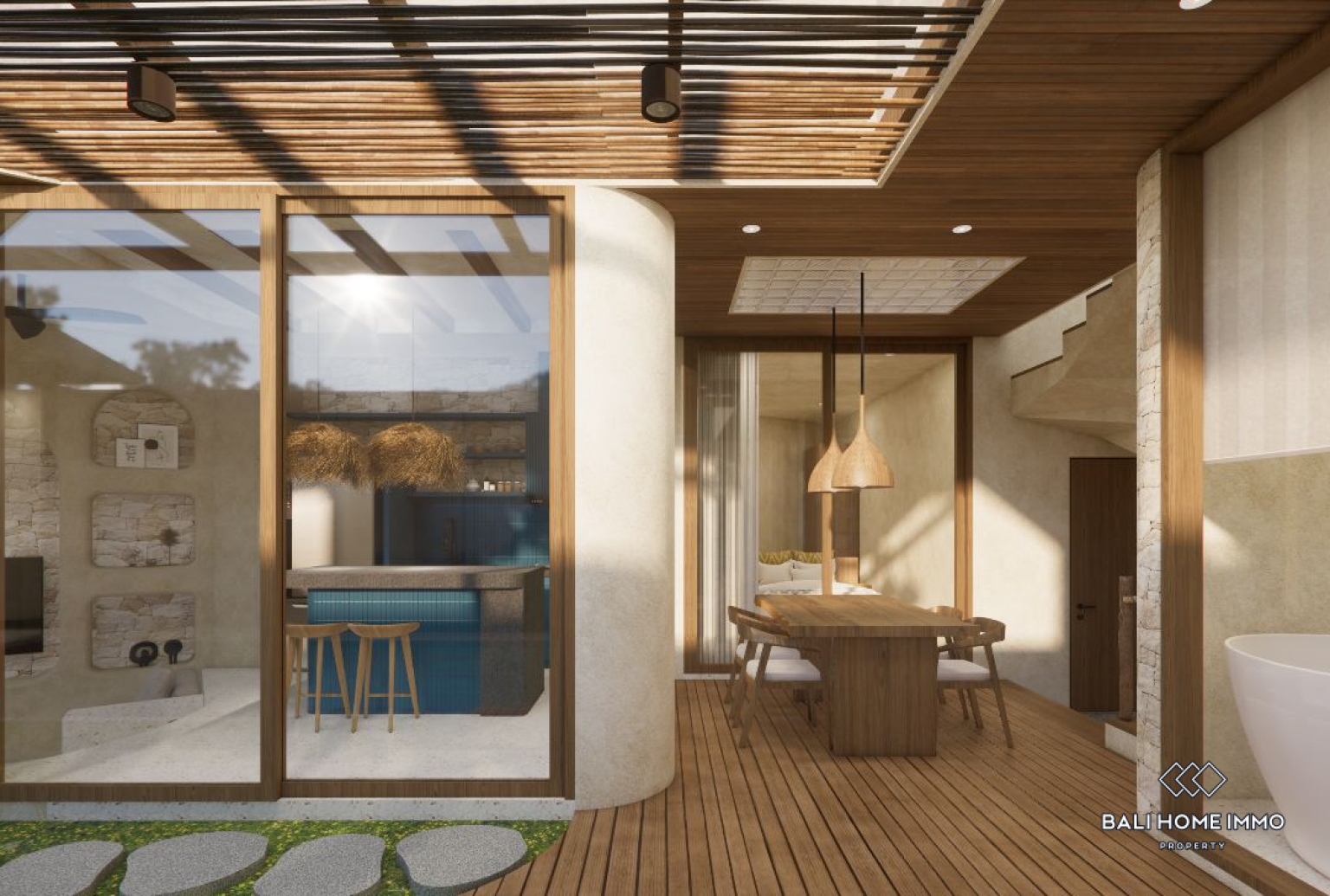 VILLA BARU DENGAN 5 KAMAR UNTUK DISEWA TAHUNAN DAN BULANAN DI JIMBARAN view 5