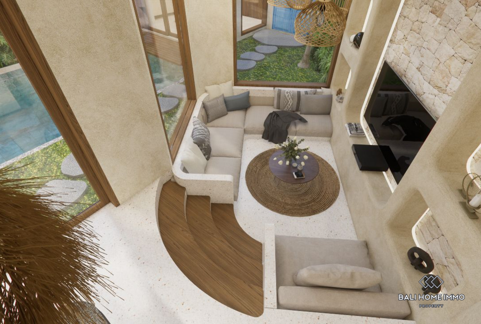 VILLA BARU DENGAN 5 KAMAR UNTUK DISEWA TAHUNAN DAN BULANAN DI JIMBARAN view 6