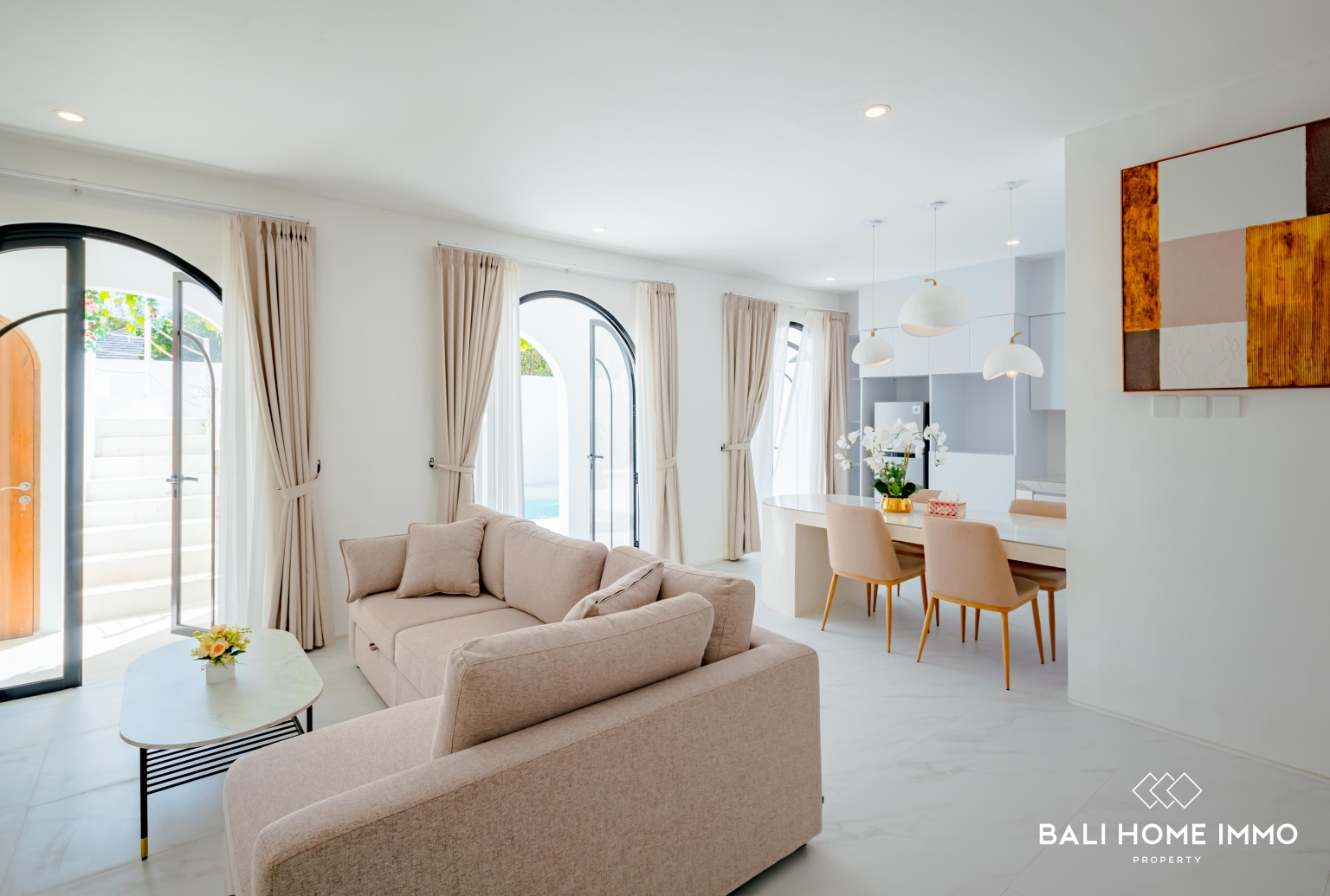 Villa Mediterania Tropis 2 Kamar Mewah BARU untuk dijual dekat Pantai Pandawa view 6
