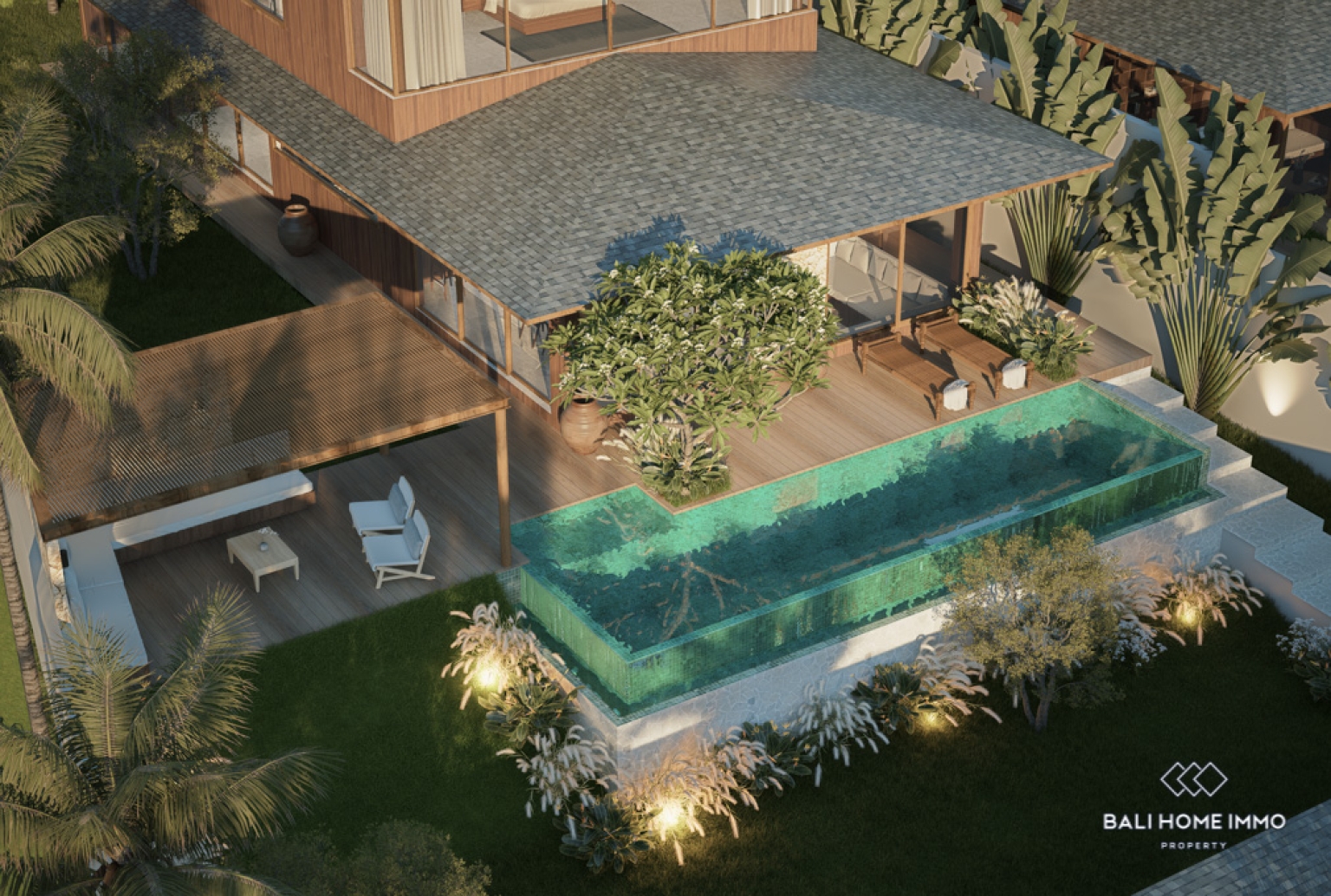 Brand New Stunning 5 Bedroom Villa for Sale Leasehold in Bali Pererenan North Side view 23
