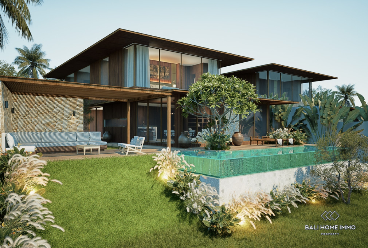 Brand New Stunning 5 Bedroom Villa for Sale Leasehold in Bali Pererenan North Side view 22