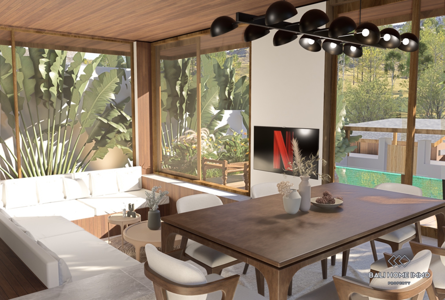 Brand New Stunning 5 Bedroom Villa for Sale Leasehold in Bali Pererenan North Side view 4