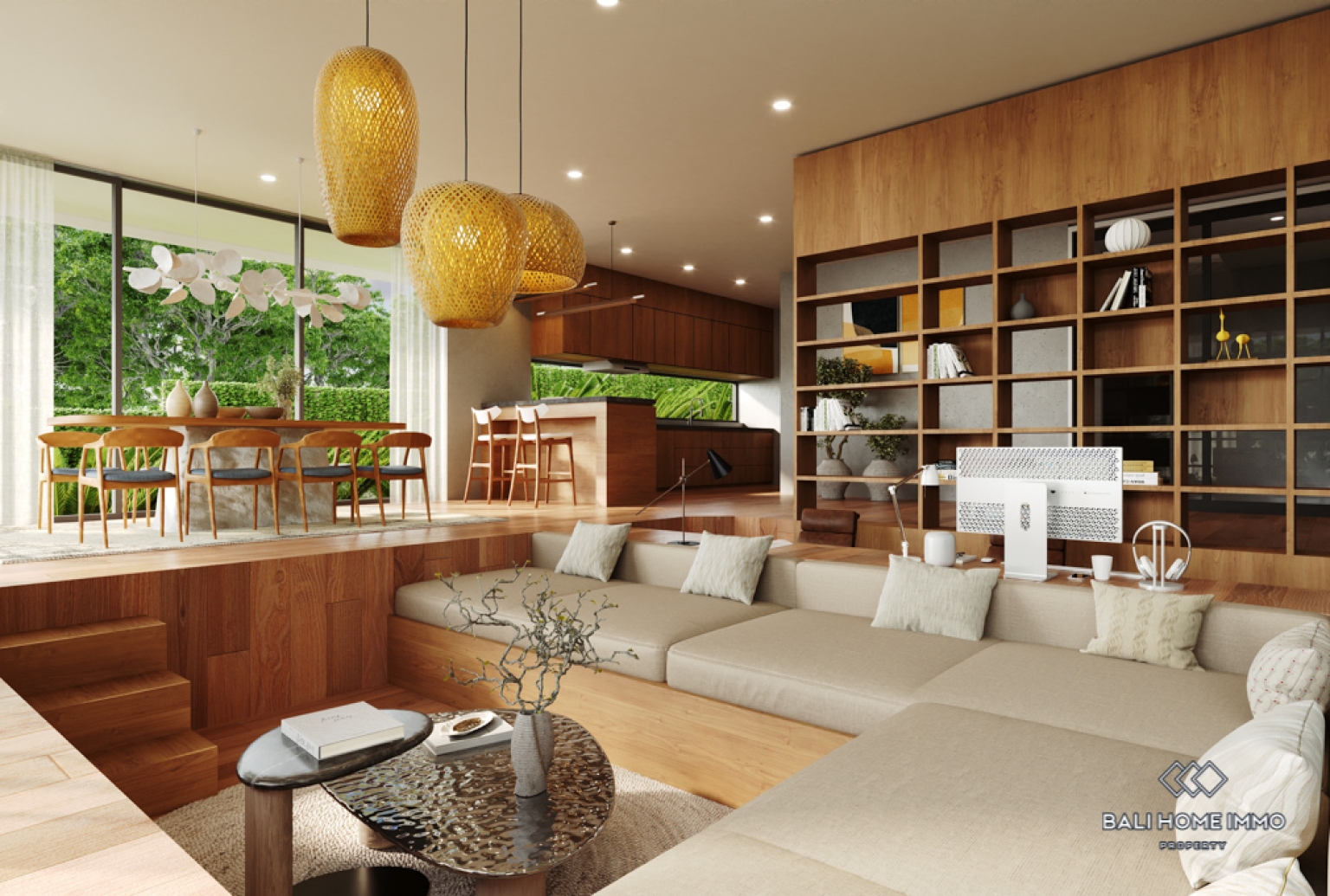 Brand New Stunning 5 Bedroom Villa for Sale Leasehold in Bali Pererenan North Side view 2