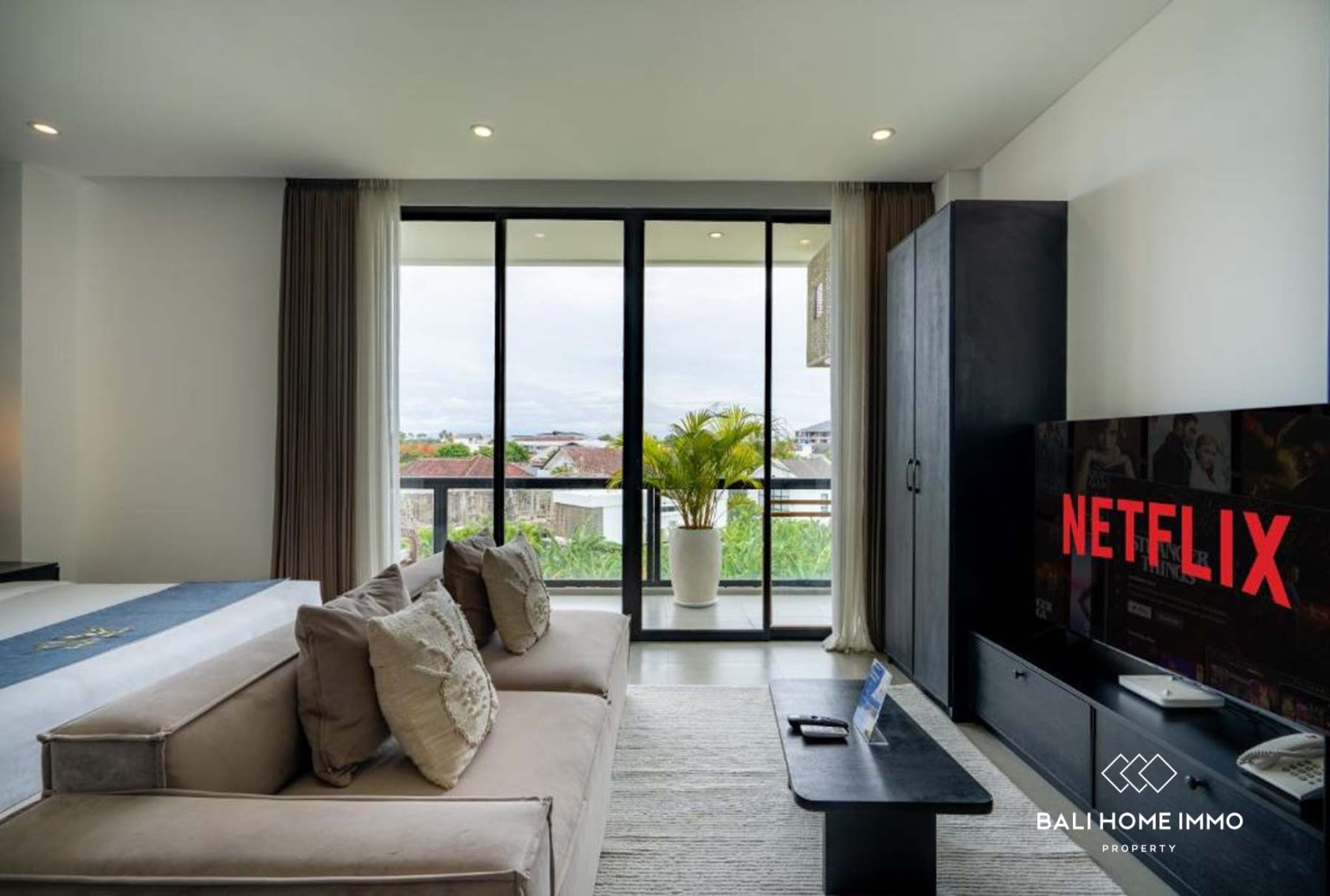 Charmant appartement T2 à vendre en bail emphytéotique à Berawa, Bali view 2