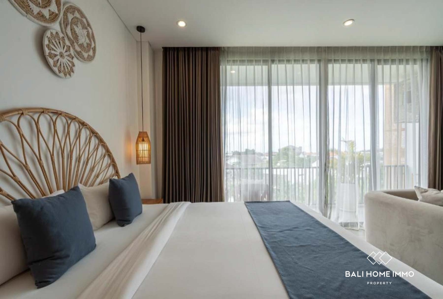 Charmant appartement T2 à vendre en bail emphytéotique à Berawa, Bali view 6