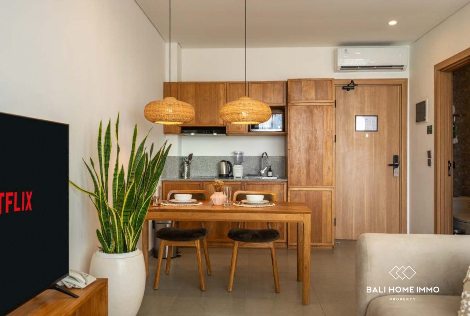 Charmant appartement T2 à vendre en bail emphytéotique à Berawa, Bali view 4