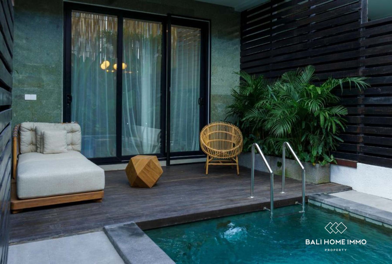 Villa Menawan 2 Kamar untuk Dijual dengan Status Hak Sewa di Canggu Bali view 2