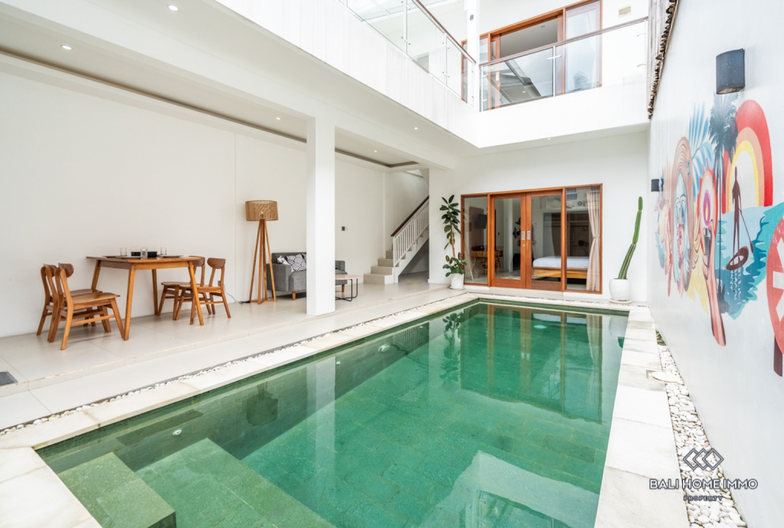Charming 2 Bedroom Villa for Sale Freehold in Canggu Residential Side view 2