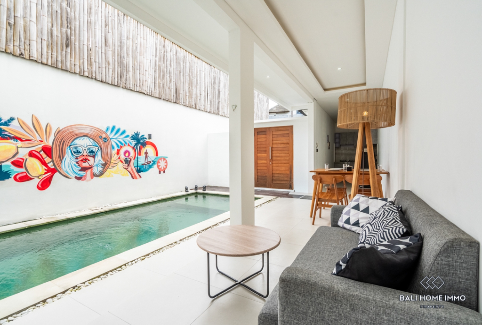 Charming 2 Bedroom Villa for Sale Freehold in Canggu Residential Side view 3