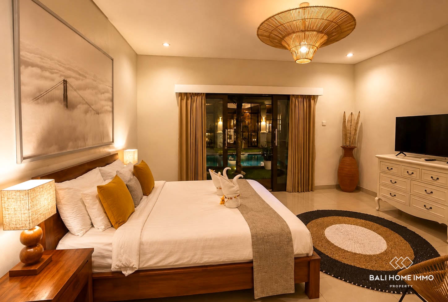 Villa 3 kamar tidur menawan untuk disewa di Canggu Berawa view 9