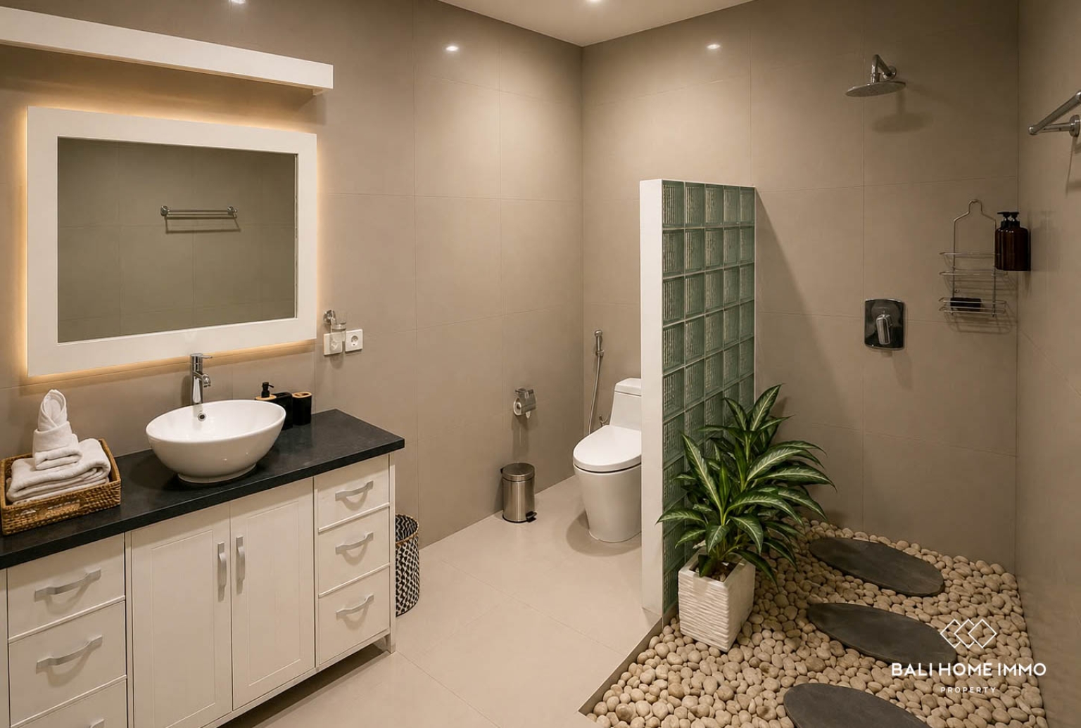 Villa 3 kamar tidur menawan untuk disewa di Canggu Berawa view 13