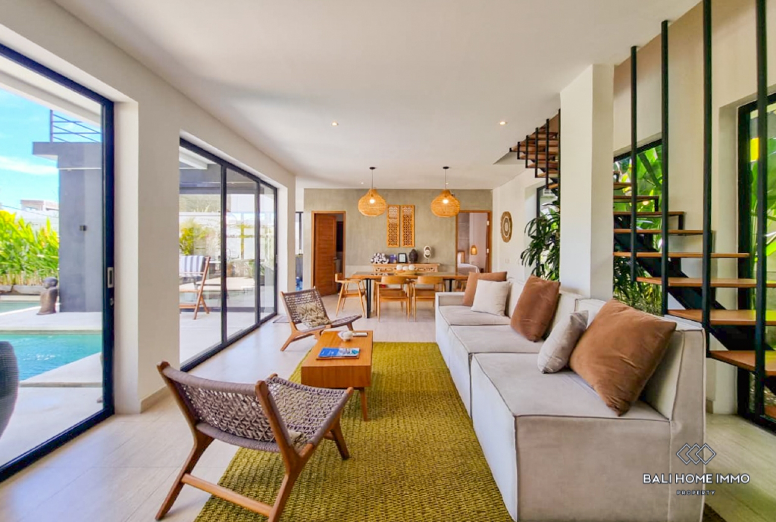 Villa Menawan dengan 3 Kamar untuk Dijual dan Disewa di Kawasan Perumahan Canggu, Bali view 6