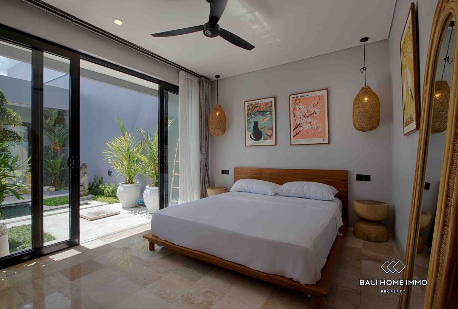 Villa Menawan 3 Kamar Dijual dengan Status Hak Sewa di Bali Pererenan Sisi Utara view 12