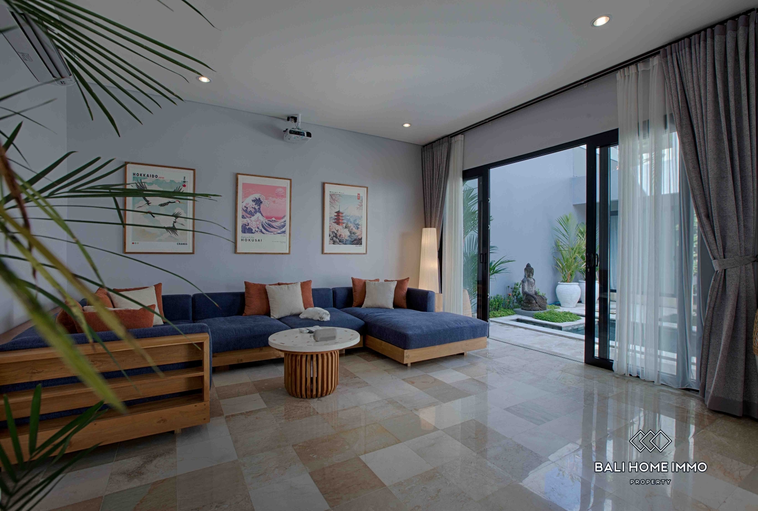 Villa Menawan 3 Kamar Dijual dengan Status Hak Sewa di Bali Pererenan Sisi Utara view 3