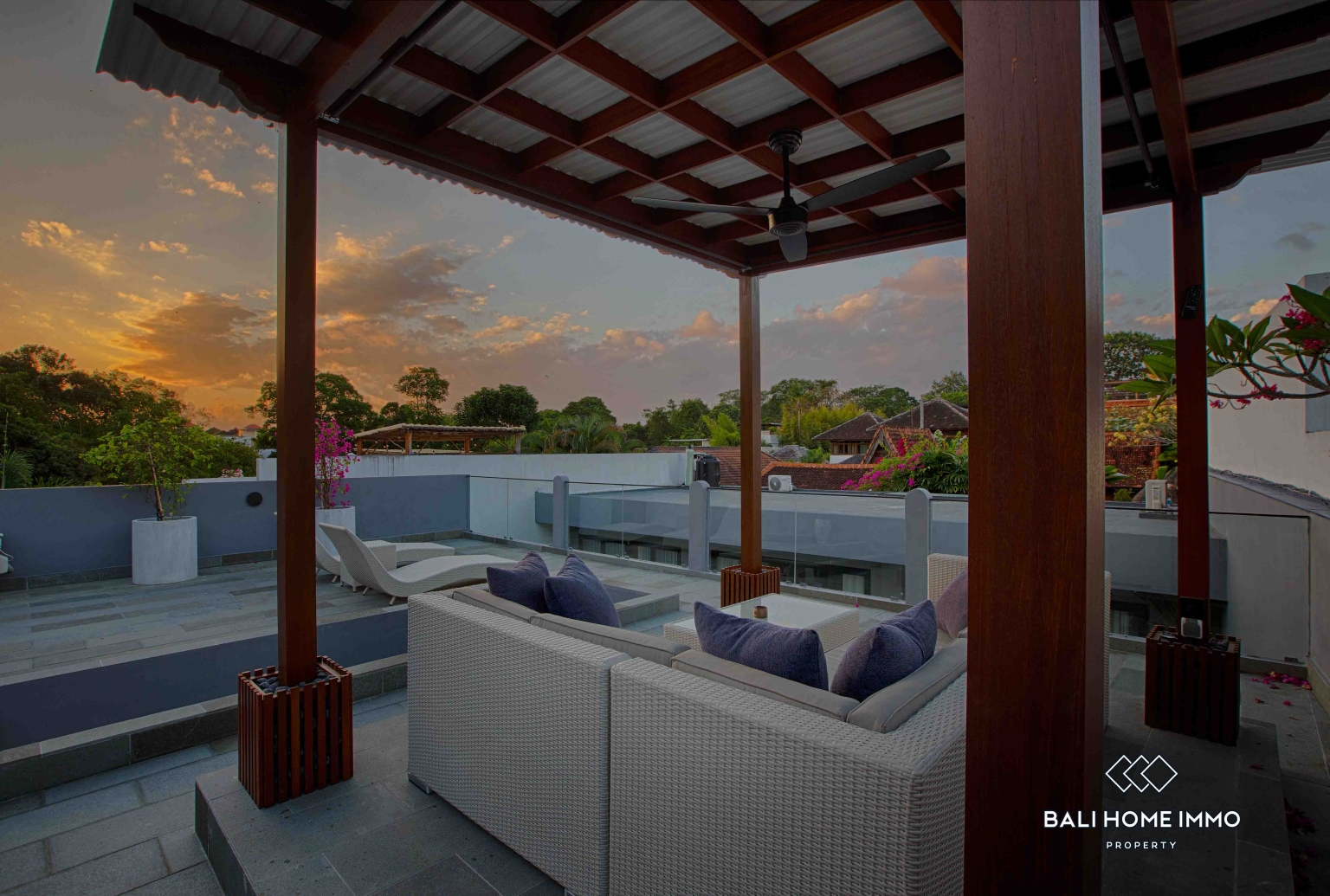 Villa Menawan 3 Kamar Dijual dengan Status Hak Sewa di Bali Pererenan Sisi Utara view 24