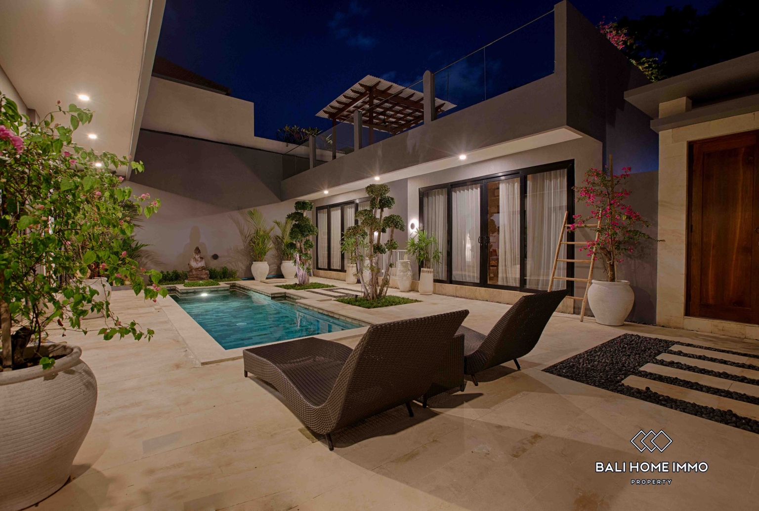 Villa Menawan 3 Kamar Dijual dengan Status Hak Sewa di Bali Pererenan Sisi Utara view 28