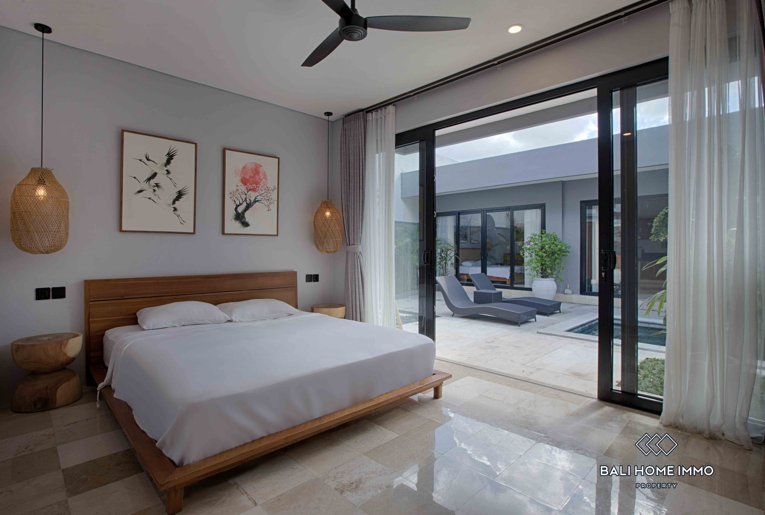 Villa Menawan 3 Kamar Dijual dengan Status Hak Sewa di Bali Pererenan Sisi Utara view 10