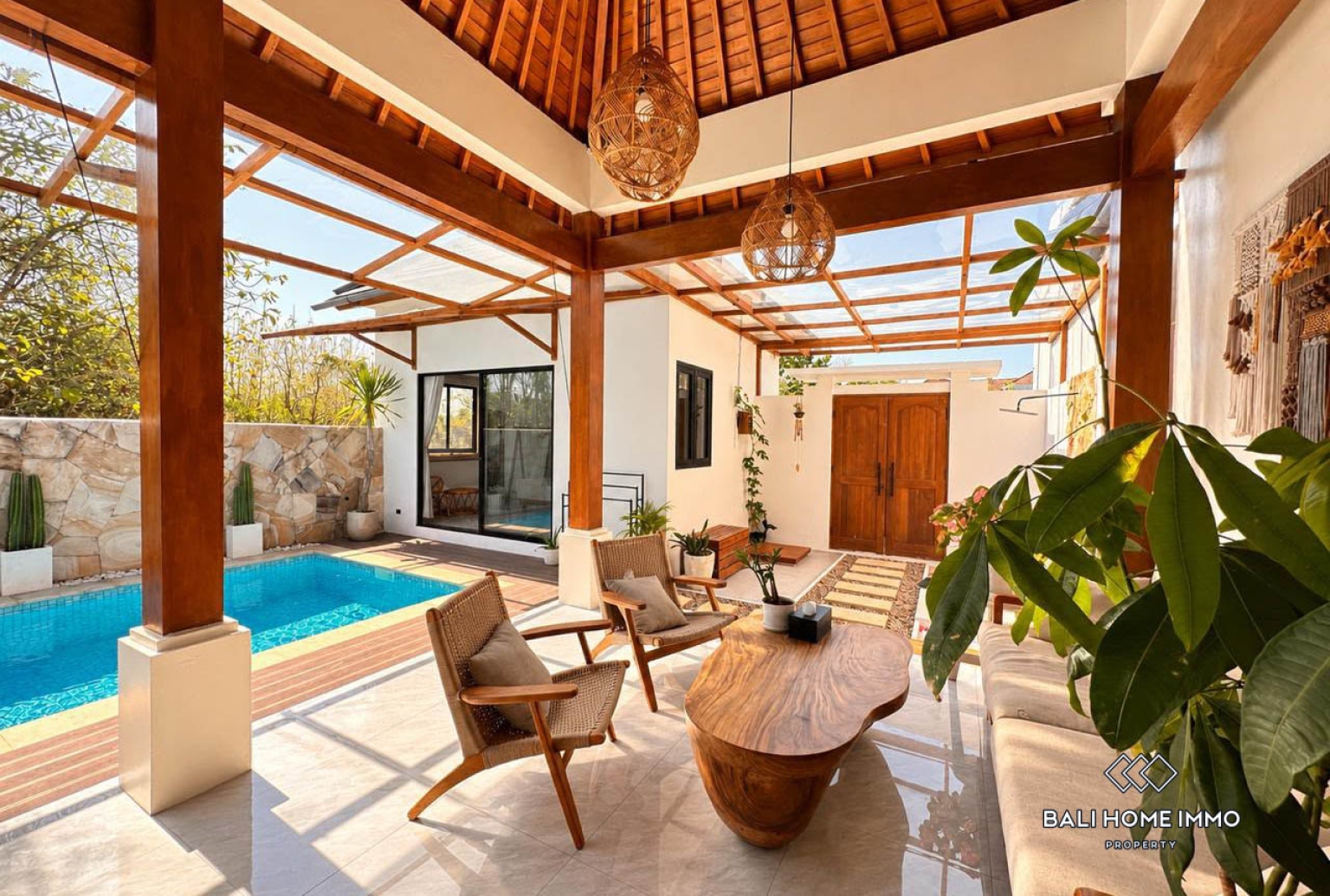 Villa chic de 3 chambres avec vue sur la jungle à vendre à Kutuh view 7