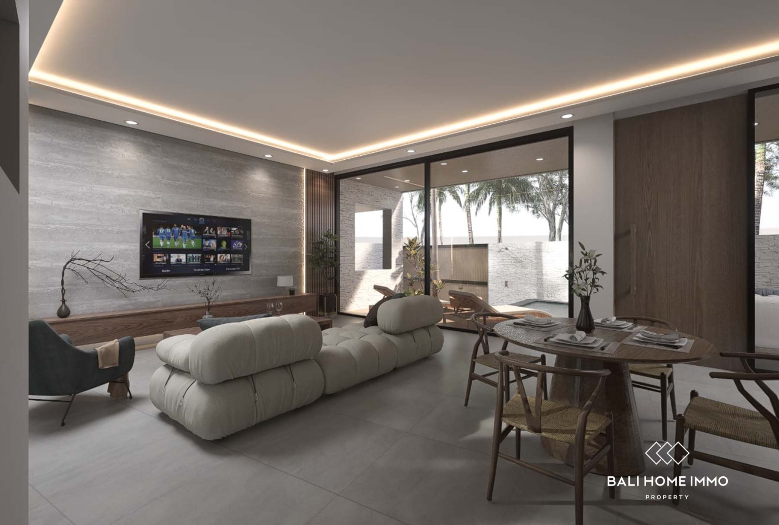 Villa élégante de 3 chambres sur plan à vendre en bail emphytéotique à Tumbak Bayuh, Bali view 4
