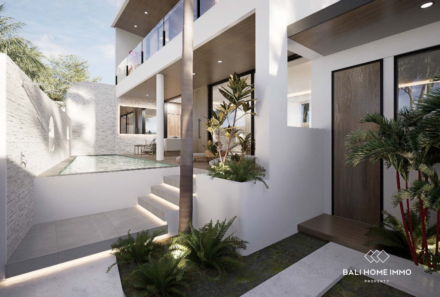 Villa élégante de 3 chambres sur plan à vendre en bail emphytéotique à Tumbak Bayuh, Bali view 25