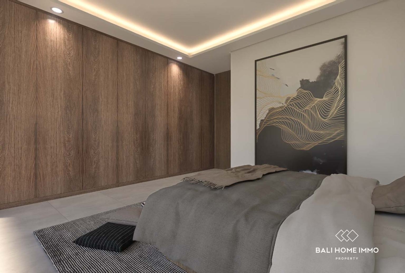 Villa élégante de 3 chambres sur plan à vendre en bail emphytéotique à Tumbak Bayuh, Bali view 11