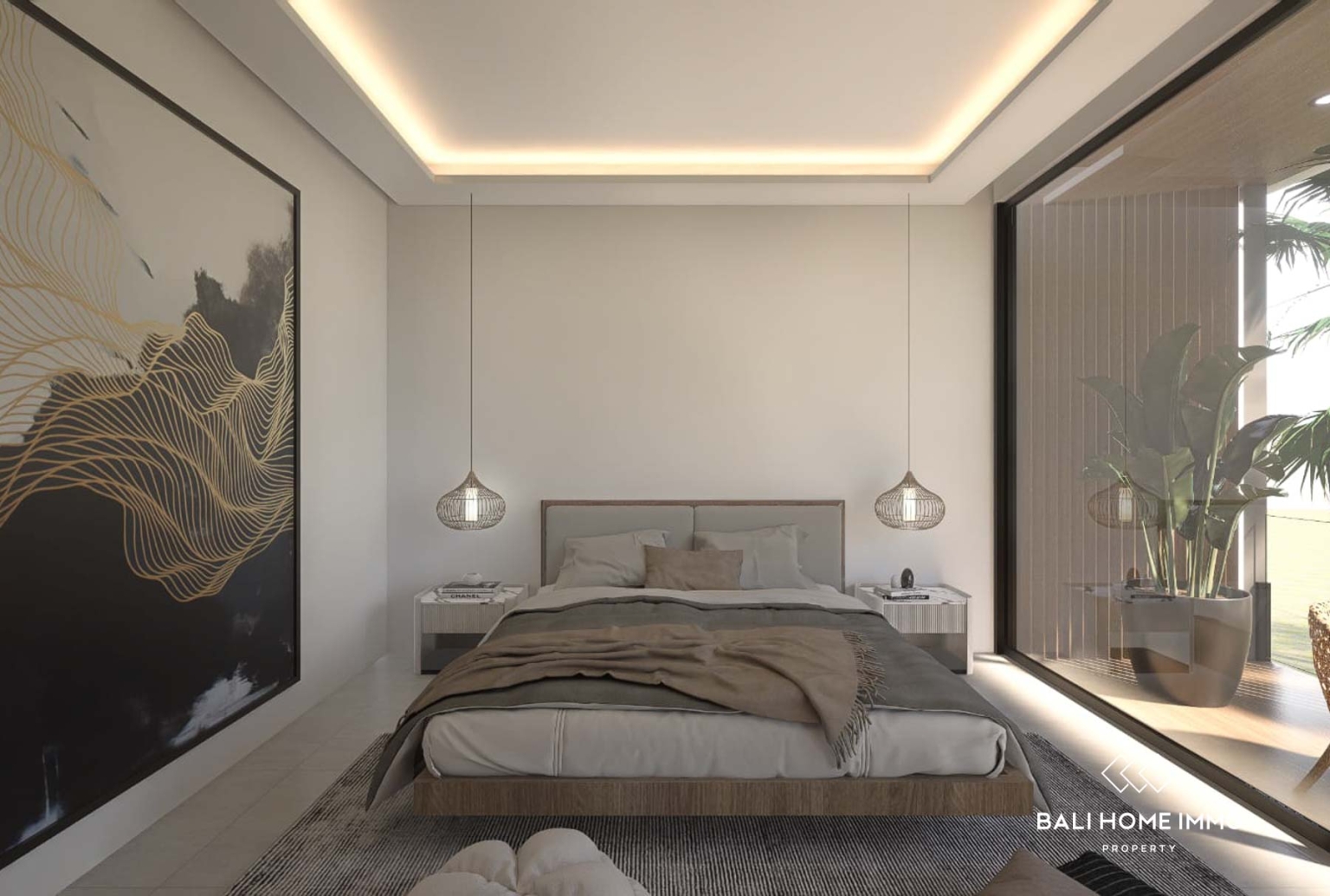 Villa élégante de 3 chambres sur plan à vendre en bail emphytéotique à Tumbak Bayuh, Bali view 10