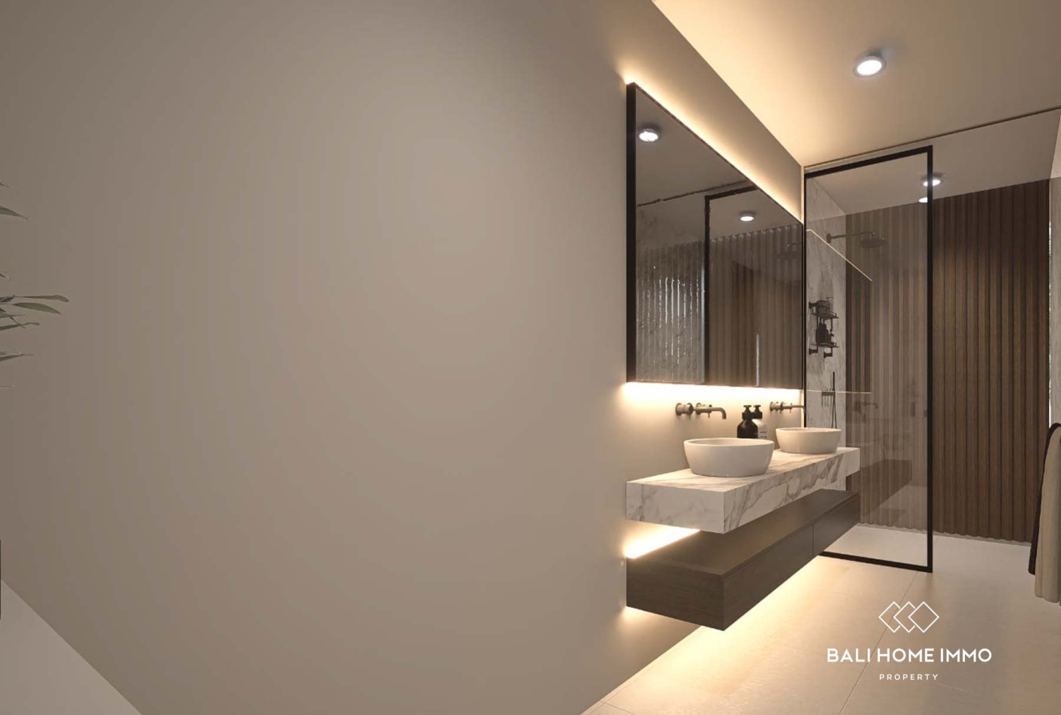 Villa élégante de 3 chambres sur plan à vendre en bail emphytéotique à Tumbak Bayuh, Bali view 18
