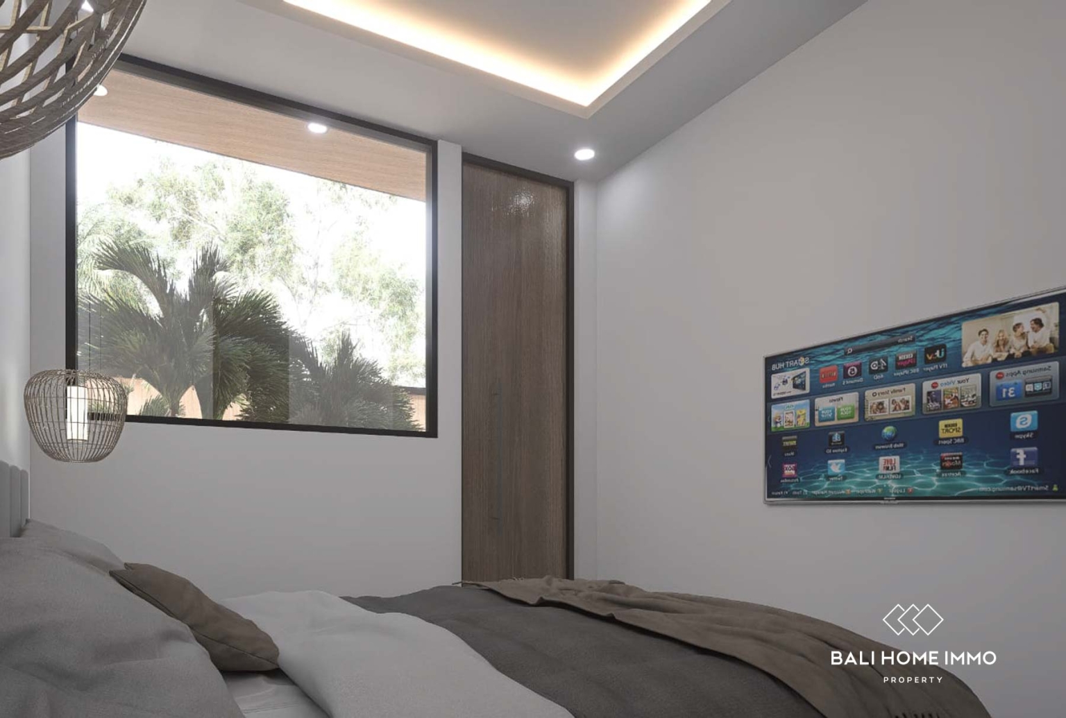 Villa élégante de 3 chambres sur plan à vendre en bail emphytéotique à Tumbak Bayuh, Bali view 15