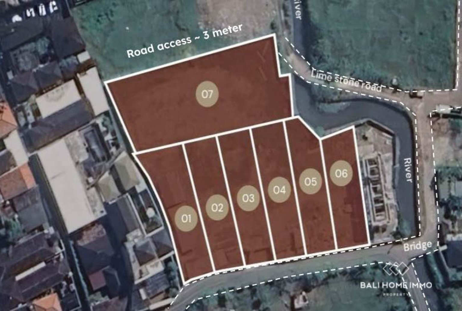 Opportunité d'investissement : Terrain de 3100 m² en bail emphytéotique divisible à Seminyak view 2