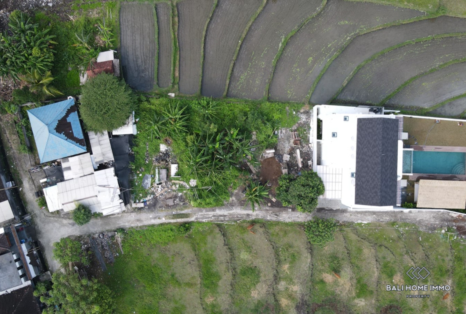 Land for Sale Leasehold in Bali Canggu Residential Side view 2