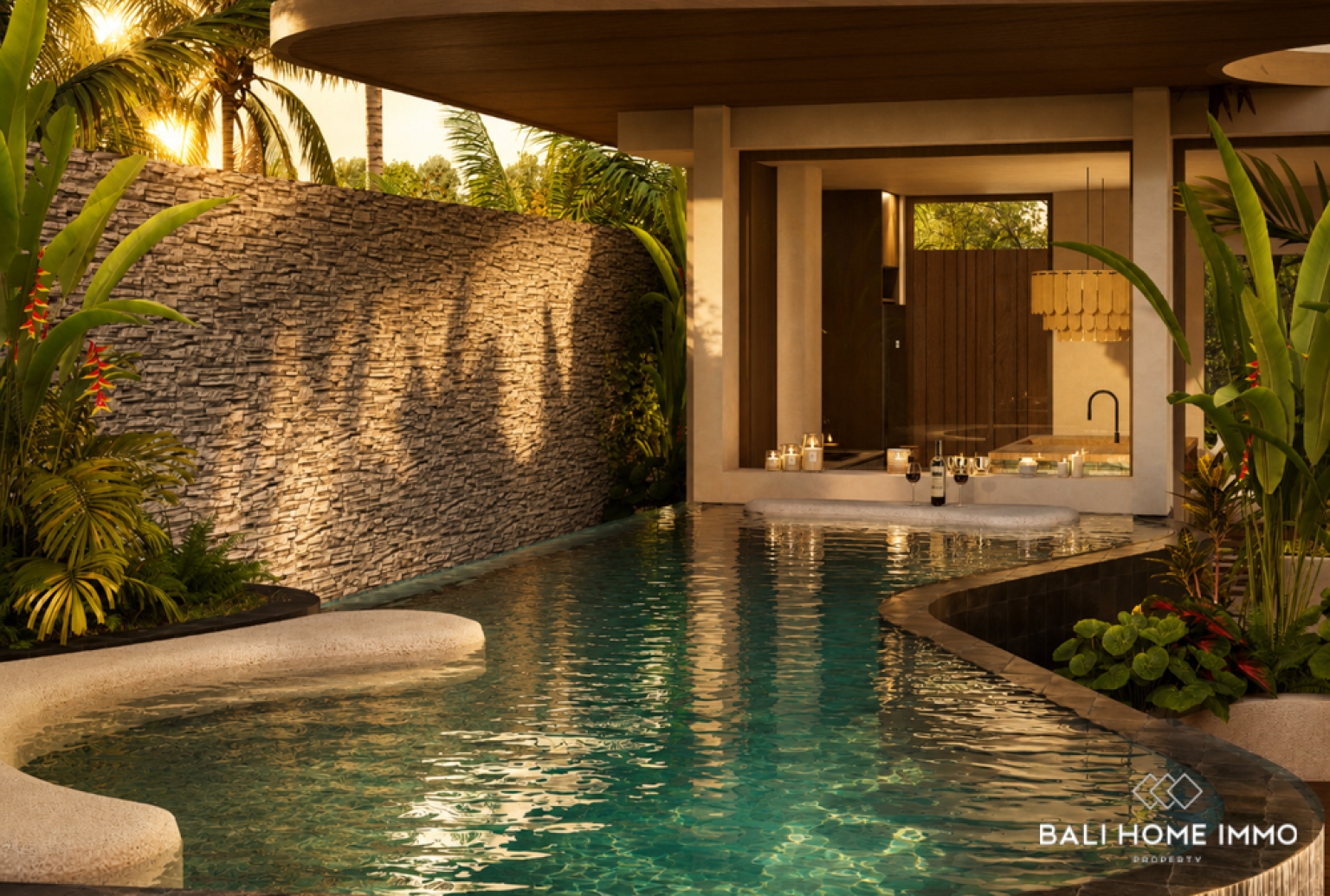 LUXURY OFF PLAN 3 BEDROOM OCEAN VIEW VILLA FOR SALE LEASEHOLD IN ULUWATU view 3