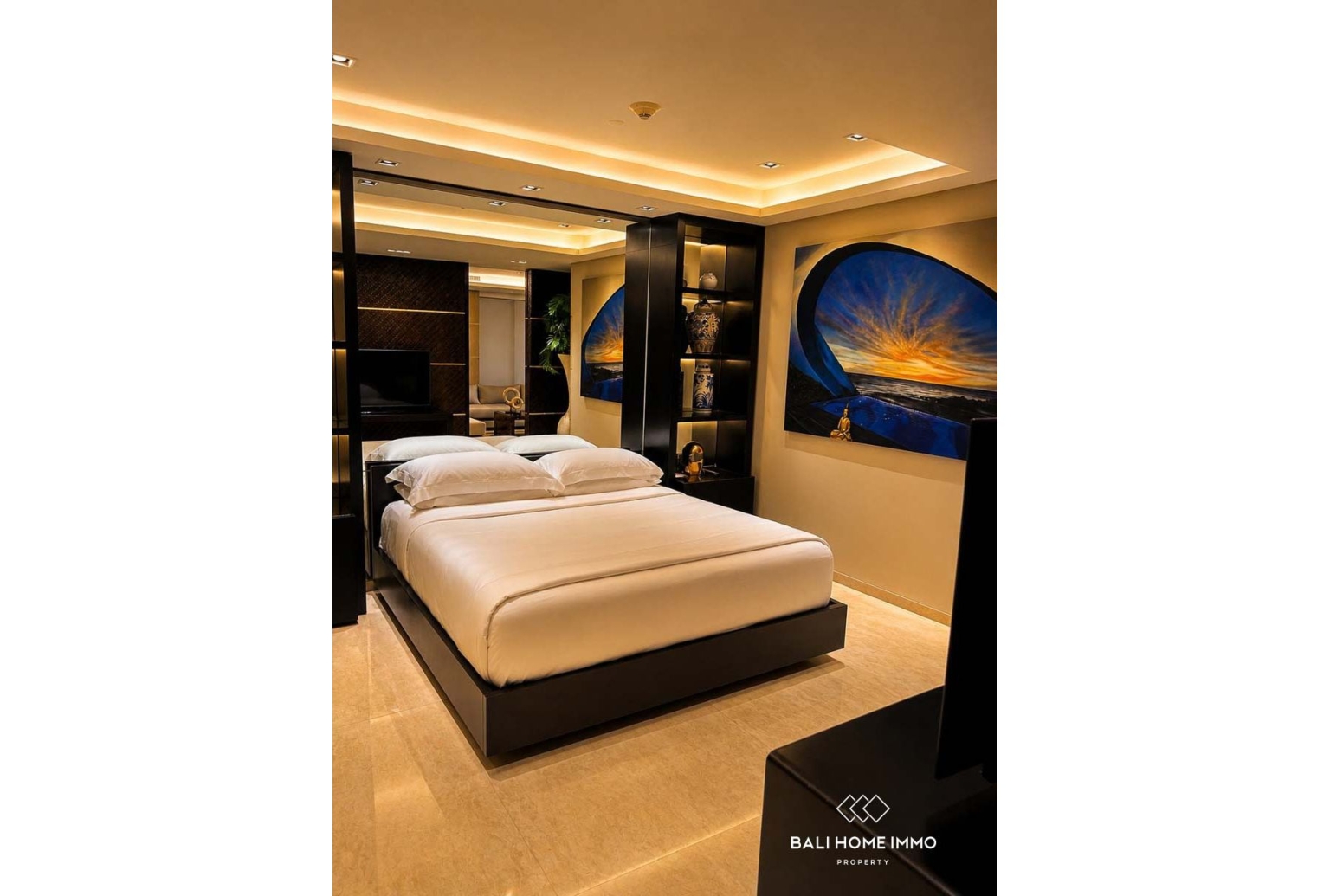 Villa Penthouse Mewah 3 Kamar untuk Dijual dengan Status Hak Sewa di Canggu Bali view 5