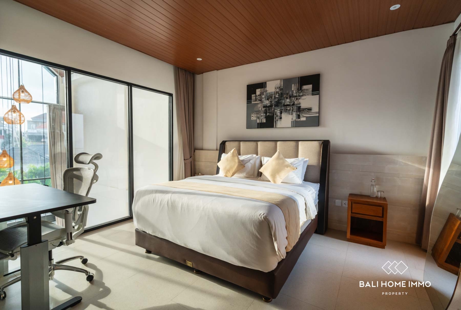 VILLA GAYA MEZZANINE 2 KAMAR UNTUK DIJUAL DENGAN HARGA LEASEHOLD DI CANGGU BALI view 10