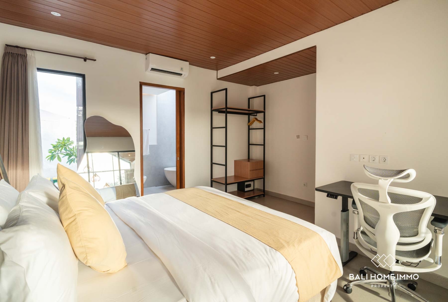 VILLA GAYA MEZZANINE 2 KAMAR UNTUK DIJUAL DENGAN HARGA LEASEHOLD DI CANGGU BALI view 14