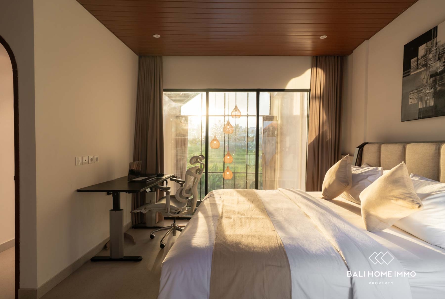 VILLA GAYA MEZZANINE 2 KAMAR UNTUK DIJUAL DENGAN HARGA LEASEHOLD DI CANGGU BALI view 13