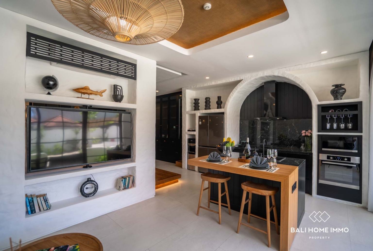 Appartement moderne d'une chambre à coucher à vendre en bail emphytéotique à Berawa, Bali view 3