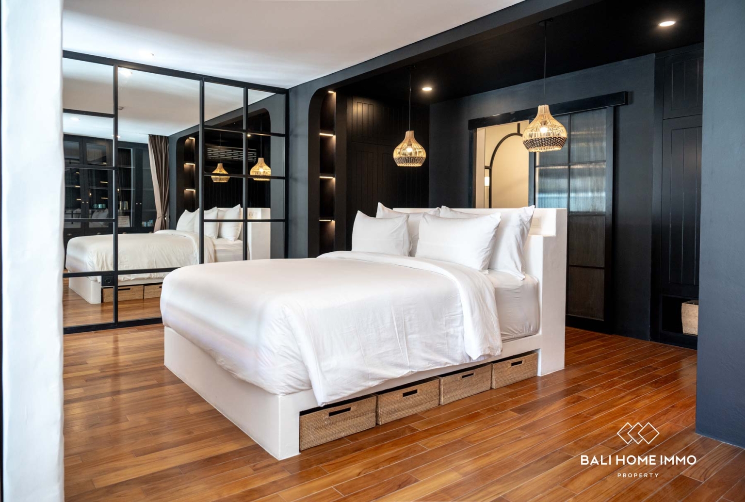 Appartement moderne d'une chambre à coucher à vendre en bail emphytéotique à Berawa, Bali view 7