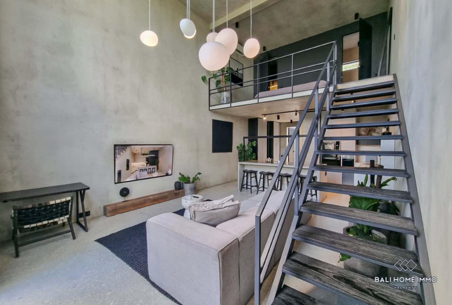 Villa moderne 1 chambre à vendre en bail à Bali Canggu Babakan view 9