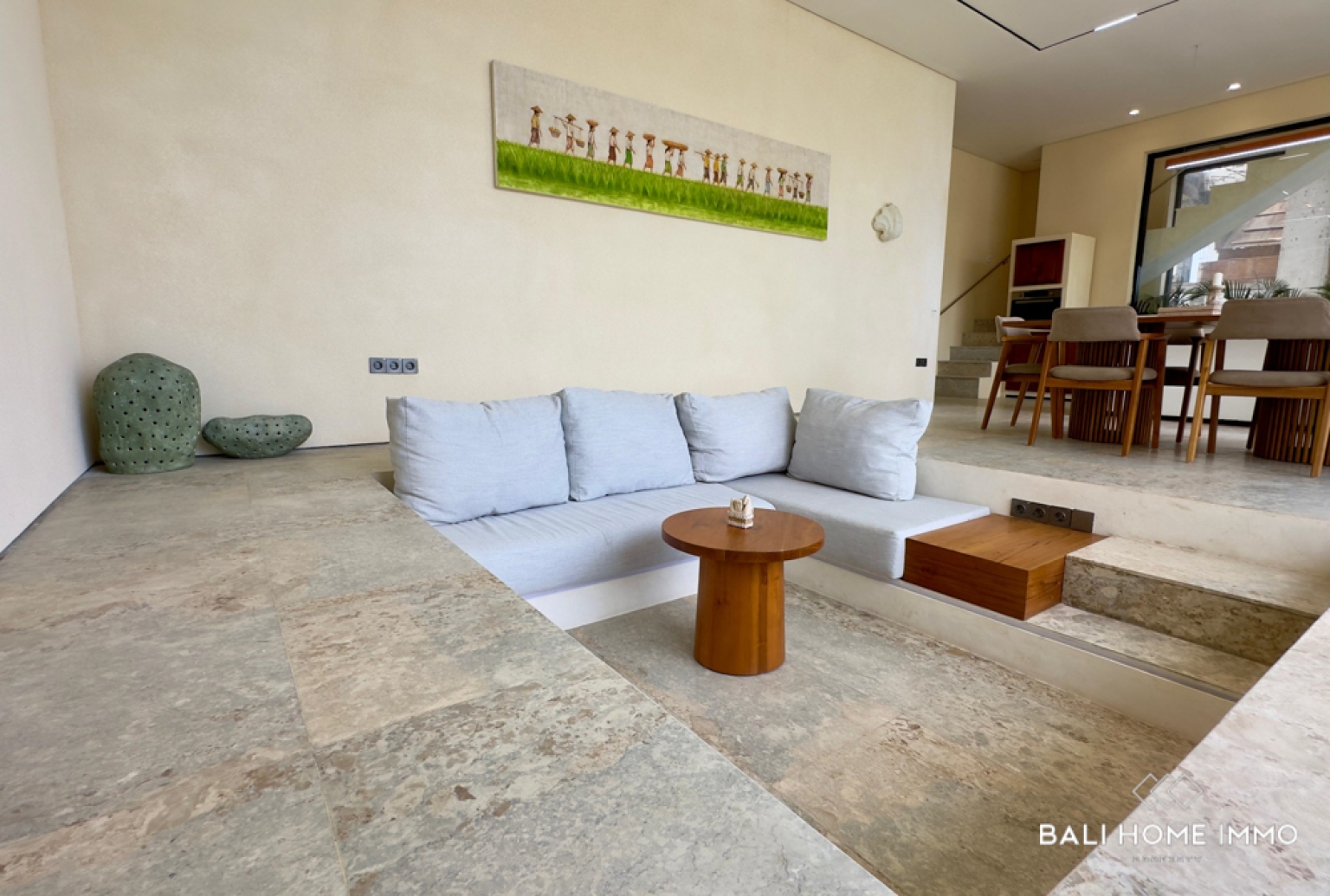 Villa moderne de 2 chambres avec vue sur l'océan à vendre en bail emphytéotique à Pandawa view 3