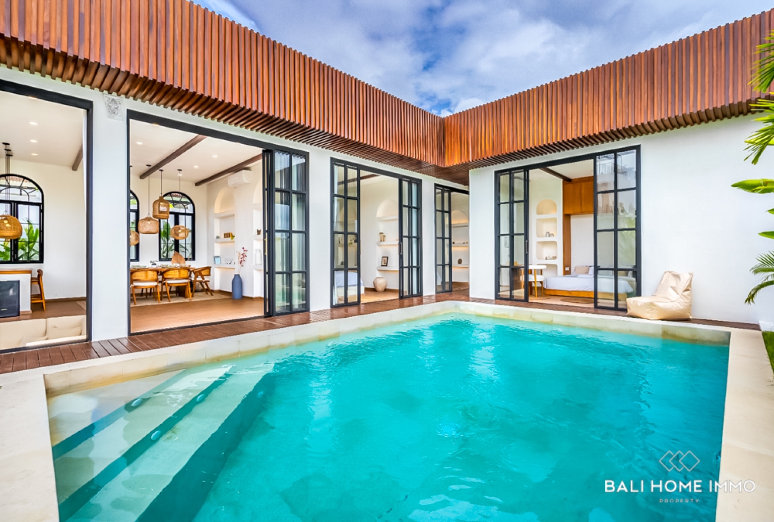 Villa moderne de 3 chambres à vendre en bail emphytéotique à Jimbaran view 2