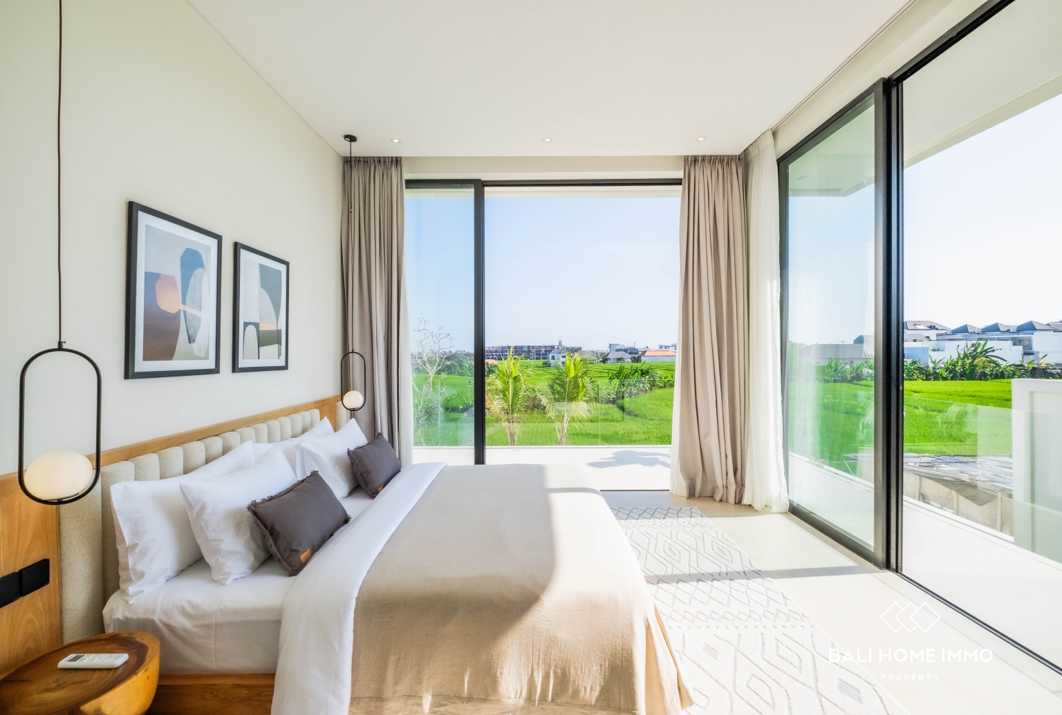 Modern 4 bedroom Villa with Rice Field & Sunset View for sale in Cemagi view 12
