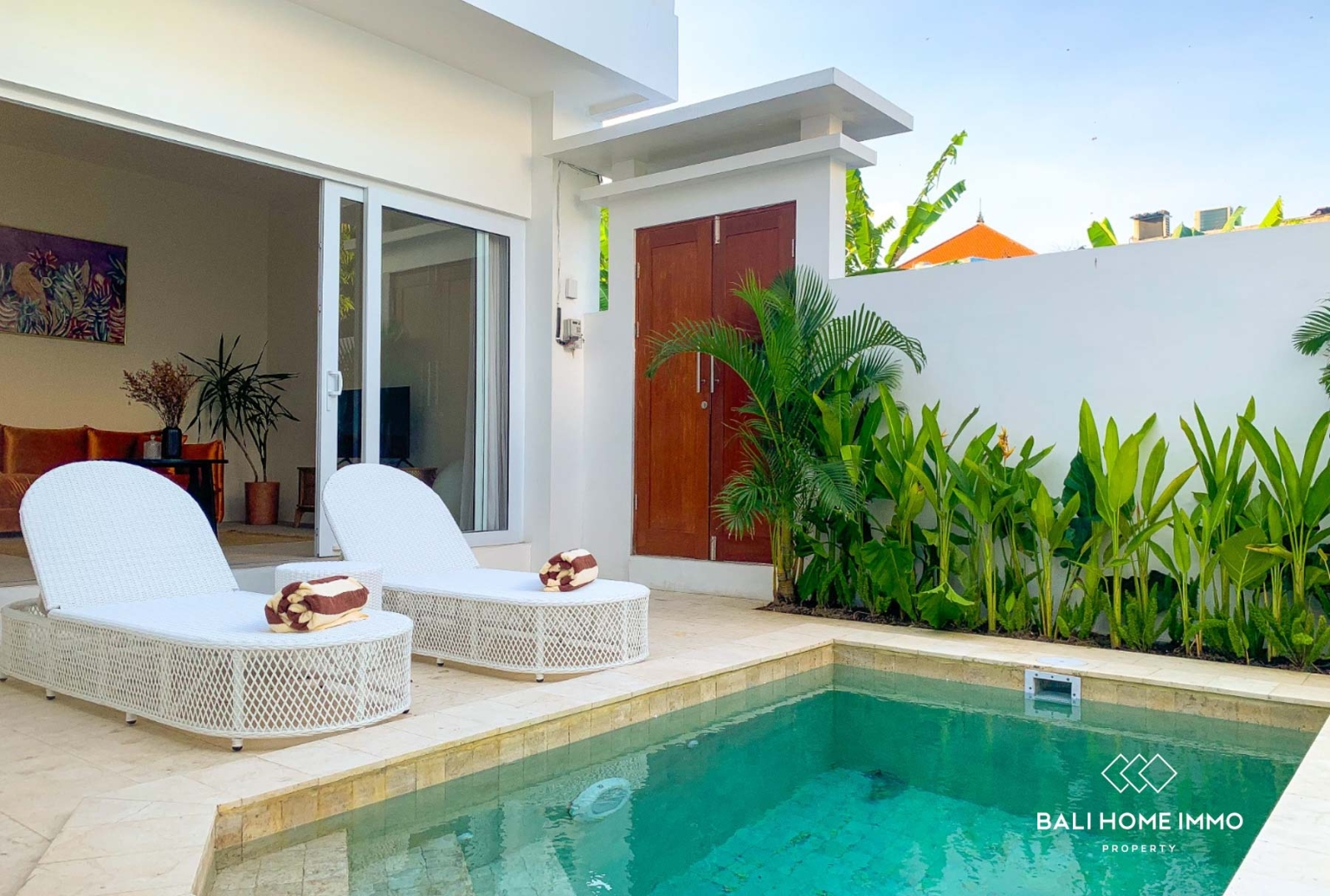 Villa Minimalis Modern 1 Kamar untuk Dijual dengan Status Hak Sewa di Canggu Bali view 14