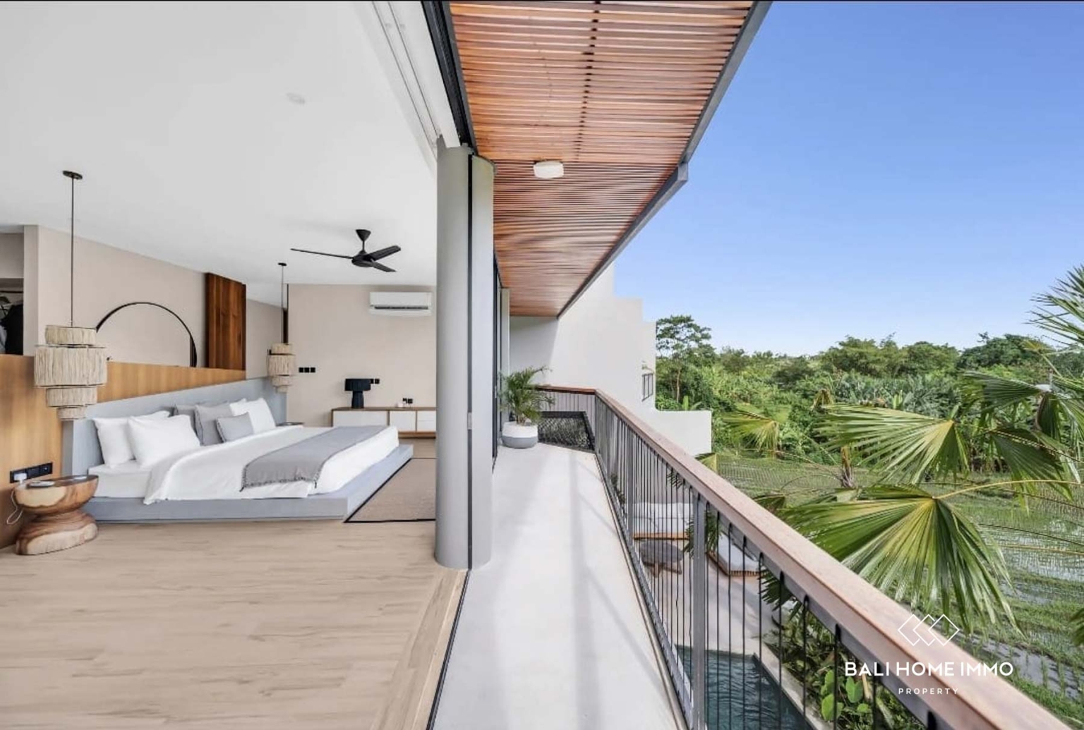 Modern Rice Field View 2 Bedroom Villa for Sale in Canggu Bali view 6