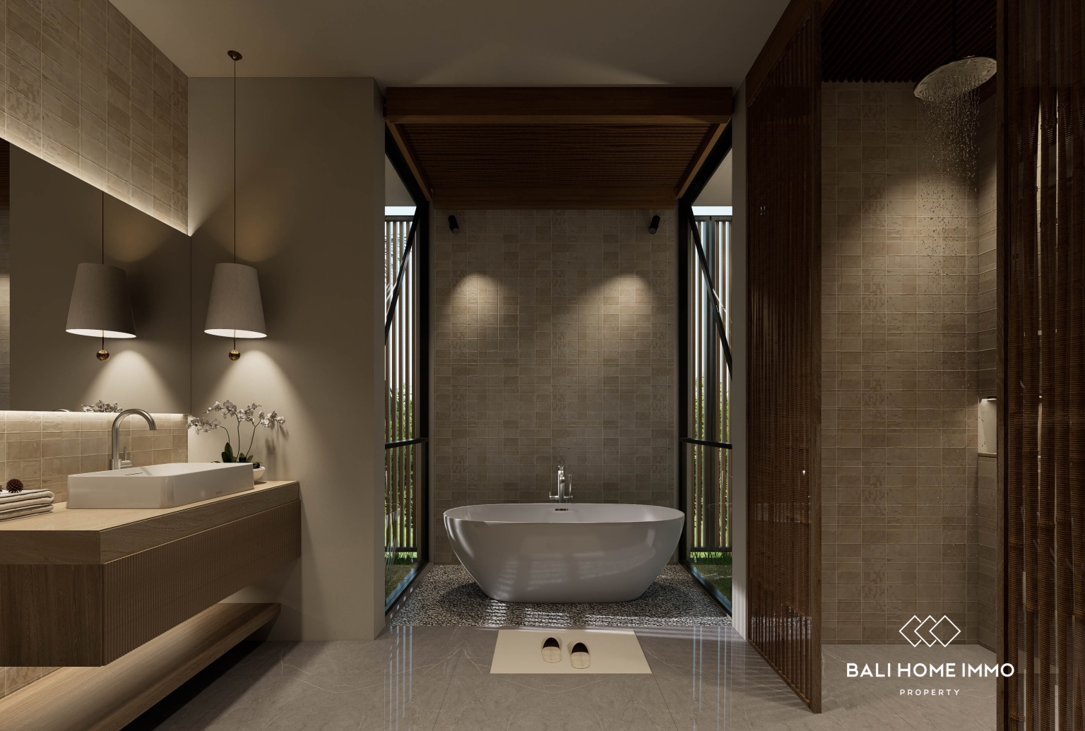 Modern Tropical Off Plan Project 3 Bedroom Villa in Babakan with Panoramic Green Views view 9