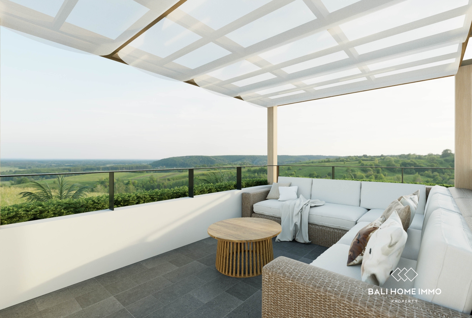 Modern Tropical Off Plan Project 3 Bedroom Villa in Babakan with Panoramic Green Views view 12