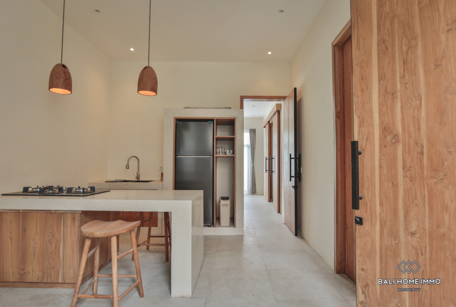 Dua Vila Modern Terpisah 1+2 Kamar Dijual dengan Status Hak Sewa di Bali Berawa view 24